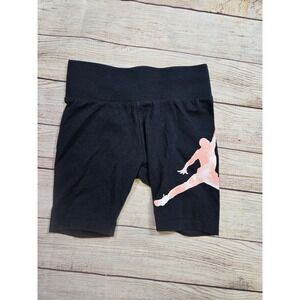 Air Jordan Shorts Girl's Size Small Black Jumpman Biker Athletic‎ Athletic